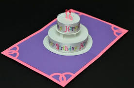 Make sure that the center crease line matches the center dotted line on the card. 32 Beautiful Picture Of How To Make Birthday Cake Pops Entitlementtrap Com Make Birthday Cake Round Birthday Cakes Birthday Cake Pops