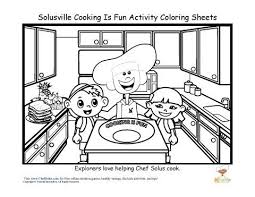 Chef Solus Fun Kitchen Cooking Coloring Sheet Fun Worksheets For Kids Worksheets For Kids Fun Worksheets
