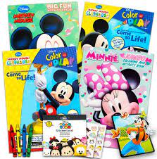 Download Amazon Com Disney Mickey Mouse Coloring Book Super Set With Stickers 4 Mickey Mouse Activity Books For Kids Toddlers Toys Games