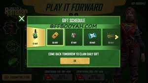 Take gifts from free fire friends. Free Fire Play It Forward Event Details Eid 2021 Free Fire Booyah