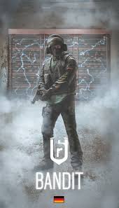Bandit Iphone Wallpapee In 2020 Rainbow Wallpaper Rainbow Six Siege Art Rainbow Six Siege Anime