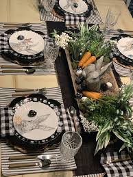 My Black And White Easter Tablescape Spring Easter Decor Easter Table Decorations Easter Table Settings