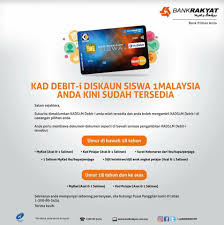 Terkini berkaitan kads1m, bantuan pendidikan tinggi atau bppt akan dikreditkan terus ke sebarang pertanyaan mengenai kads1m, sila hubungi pusat panggilan bank rakyat di talian 1300 80 5454. Kads1m Debit I Kad Debit I Diskaun Siswa Kads1m Facebook