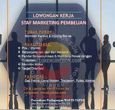 Lowongan Kerja Pt Mula Baru Sejahtera Marketing Komunikasi