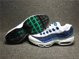 Men Nike Air Max 95 Og French Blue White Emerald Green Court Blue New Slate 554970 131