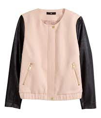 H M Offers Fashion And Quality At The Best Price Fashion Short Sleeve Leather Jacket Clothes