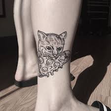Tattoos for women small watermelon portion. Cat Eating A Pizza Tattoo Tattoogrid Net
