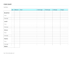 Food Journal Template Merrier Info