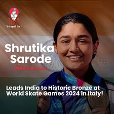 A proud moment for MMCOE! Congratulations to our alumna, Shrutika Sarode,  for leading the Indian women's roller derby team to their first-ever bronze  medal at the World Skate Games 2024! Her leadership
