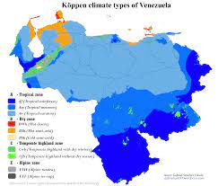 Clima en ciudades, pueblos y localidades de venezuela con datos históricos climáticos reales. Venezuela Map Of Koppen Climate Classification Map Physical Geography Climates