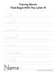 Hello friends, in this video we have presented around 30 words starting with letter n.if you find this video useful then please like and . N Letter Words Worksheet Primarylearning Org