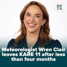 NEW: Meteorologist Wren Clair says she and KARE 11 have "agreed to part  ways," less than four months after she joined the station. More:  https://bringmethenews.com/minnesota-lifestyle/meteorologist-wren-clair-leaves-kare-11-after-less-than-four-months