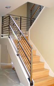 Heavy duty round bars have 2mm thick walls! Charming Stair Railing Design Ideas To Beautify Your Rooms Fancy Light Wood Steps And Contempora Modern Stair Railing Steel Stair Railing Stair Railing Design
