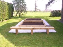 Gravel comes in handy when sitting a plant inside a decorative planter. Raised Bed Projects With Railway Sleepers