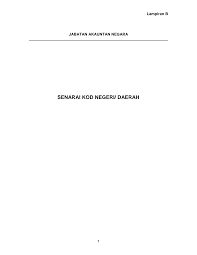 0 ratings0% found this document useful (0 votes). Http Www Anm Gov My Images Perkhidmatan Perakaunan 2018 Lamp B Senarai Kod Negeri Daerah 2018 Pdf