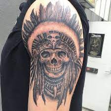However, the skull has long been regarded by most cultures as a symbol of death. 37 Indian Skull Tattoos And Their Powerful Meanings Tattoos Win Indian Skull Skull Tattoo Indian Skull Tattoos