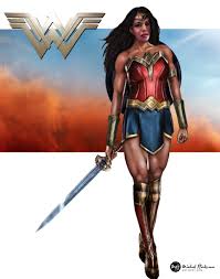 Extend a short line downward from the face to form the neck. Michael Hardeman Wonder Woman Art For Friend