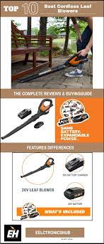 Top 10 Best Cordless Leaf Blower Reviews In 2021 Ultimate Guide Leaf Blowers Blowers Leaf Blower