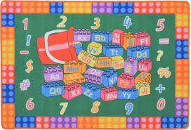 Joy in a box classroom 24 carpet squares solid colors. Fun Educational Non Slip Back 3 Feet X 5 Feet Kids Baby Room Daycare Classroom Playroom Area Rug Bright Colorful Vibrant Colors Alphabet Shapes Baby Lietuvis Decor