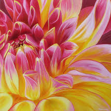 Due to their height and weight, many gardeners may feel skeptical about planting them in pots. Dahlia Flower Drawing Flower Painting Flower Art