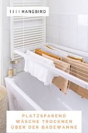 Das trocknen der wäsche auf dem balkon muss dem mieter ebenfalls. Der Platzsparende Waschestander Der Von Der Decke Hangt Waschraumgestaltung Waschestander Kleine Wohnung Einrichten Stauraum