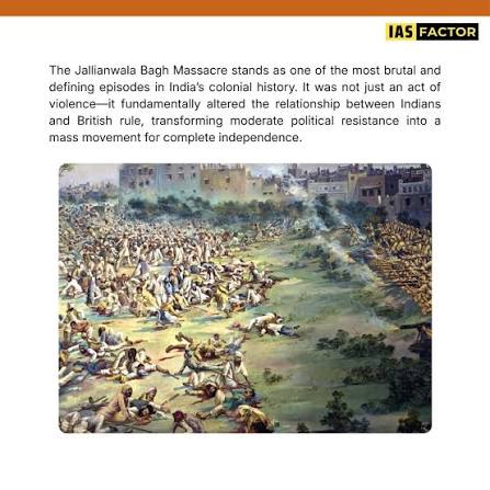 Jallianwala Bagh Massacre (1919) 🩸🇮🇳 (UPSC: History | Freedom Struggle) The Jallianwala Bagh Massacre was a brutal colonial atrocity where British troops opened fire on a peaceful gathering in Amritsar on 13