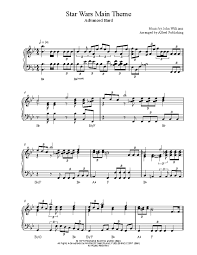 Download the official licensed arrangements of all your favorite songs. Star Wars Main Theme By John Williams Piano Sheet Music Advanced Level