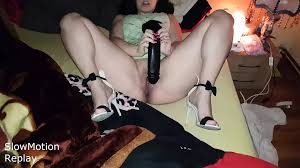 Wifey Neli Caught Wrecking and Gaping Her Pussy with Huge Dildo