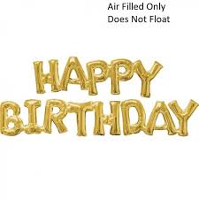 Use them in commercial designs under lifetime, perpetual & worldwide rights. Gold Happy Birthday Banner Balloons Vancouver Jc Balloon Studio