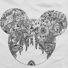 Hand Drawn Shirt I Made For Myself Disney Castle With Lots Of Characters Hidden In The Zentangling Can You Name The Disney Tattoos Disney Drawings Disney Art