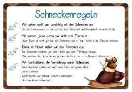 Schneckerei In Der Schule Krabbelwiese Regeln Fur Kinder Schule