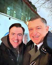 ✨Михаил Химичев на съёмочной площадке исторического остросюжетного  детектива «Грачи», съёмки которого начались этой осенью. Сюжет сериала  разворачивается в послевоенном 1947 году. Премьера назначена на 2025 год.  #михаилхимичев #актер #кино