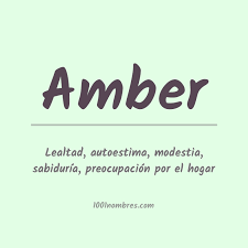Significado del nombre Amber