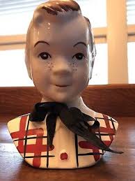 ~VINTAGE STANFORD POTTERY SANDY HEAD VASE 1950’s