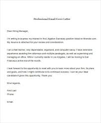 Free 21 Email Cover Letter Examples In Pdf Doc Examples