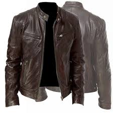 New Outdoor Fashion Mens Pu Leather Thin Motorcycle Jacket Coat 3 Colors Hooded Men S Leath Cafe Racer Leather Jacket Leather Jacket Men Leather Jackets Online