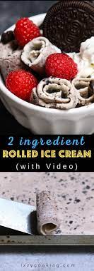 Easy Rolled Ice Cream Thai Stir Fried Ice Cream Video In 2021 Roll Up Ice Cream Fried Ice Cream Recipe Fried Ice Cream