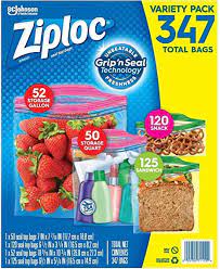 The quart itself holds 2 pints, 4 cups and 32 fluid ounces. Amazon Com Ziploc Storage Bags Various Sizes 347 Ct 1 Pack Health Household
