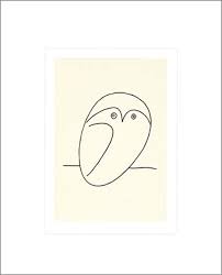 Pablo picasso die italienerin poster bild kunstdruck & alurahmen schwarz 60x80cm. Wandbild Pablo Picasso Le Hibou Art Galerie