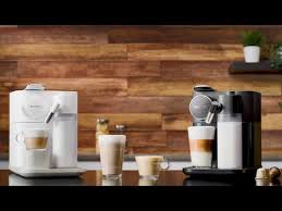 Folding drip tray for latte macchiato glass. Nespresso Gran Lattissima Machine Presentation Youtube