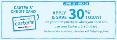 Sign in & apply now create a carters.com account Private Label Credit Card Offer Carter S Free Shipping