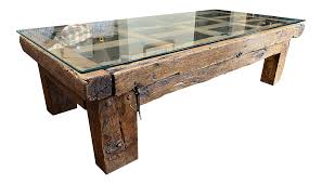Barnwood is one of the perfect woods in our opinion to make a table from. Mexican Jail Door Wood Coffee Table Chairish