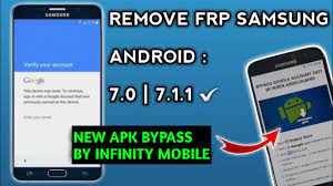 Para utilizar está herramienta solo requiere instalarla y seguir unos sencillos pasos para quitar la protección de google y que su dispositivo vuelva a. All Samsung Android 7 0 7 1 1 Frp New Apk Bypass By Infinity Mobile Google Account Bypass 2021 Youtube