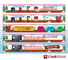 Whether you are aware or not, this. Cimb Cash Rebates Christmas Banner On Behance