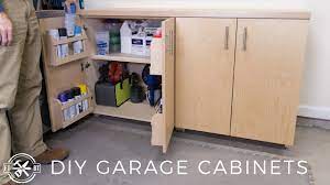 It will give you plenty of space to store bulkier items in your garage, like camping equipment and power tools. Diy Garage Cabinets For Shop Organization Youtube