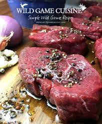 Peppered Elk Steak With Gorgonzola Cream Sauce Wild Game Cuisine Nevadafoodies Recipe Deer Meat Recipes Venison Recipes Elk Recipes