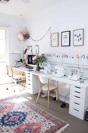 And if you're lucky enough to have check out some of our favorite, most incredible bits of craft room inspiration and learn how to make. A Tour Of Megan Nielsen S Workroom A Stylish Home Office With Multiple Workspaces Included Sewin Sewing Room Design Craft Room Decor Sewing Room Inspiration