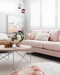 Blush Pink Sofas Add A Touch Of Color To Your Living Room Homelovr In 2020 Pink Sofa Living Room Pink Sofa Living Pink Living Room