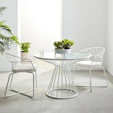 Maybe you would like to learn more about one of these? Ridgeby Square White Metal Wood Dining Table
