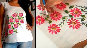 Great fabric paint comes in a variety of colors and does not fade in the wash. Hand Painted Easy Fabric Painting Designs For Beginners Novocom Top